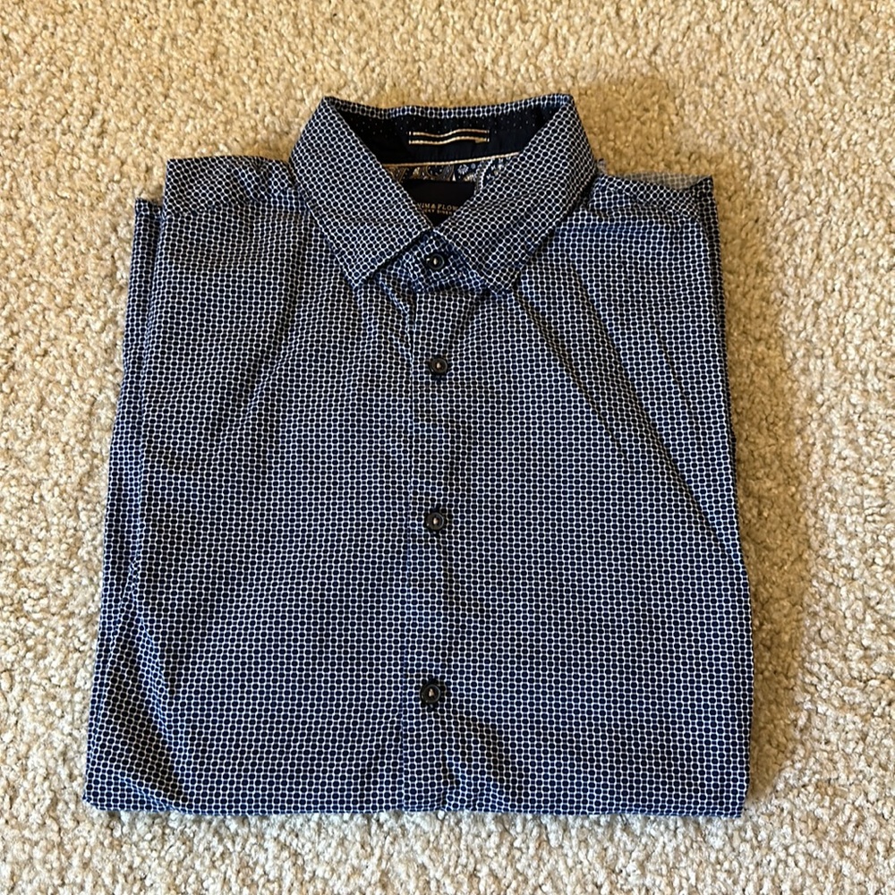Blue Patterned Polo